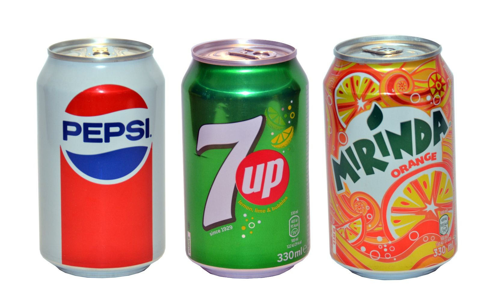 MIX Pepsi 330 ml / Mirinda 330 ml / 7 UP 330 ml CAN BEVERAGES \ Pepsi