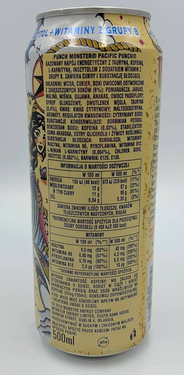 Monster Pacific Punch CAN 500 ml ENERGETIC DRINKS \ Monster OFFER