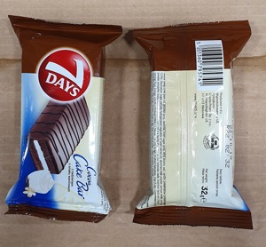 7 DAYS Cocoa Cake Bar with a vanilla-flavored filling 32g