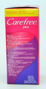 Carefree Aloe 3D Comfort 3x32pcs  Pantyliners & Normal Cotton 3D Comfort 5 x 34pcs & Fresh Scent Large Plus 4x28pcs