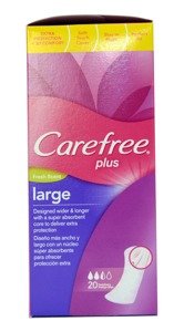 Carefree Plus Fresh Scent Large Extra Protection +3D Comfort 20