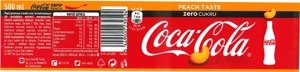 Coca Cola Peach Zero PET 500 ml