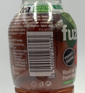 FUZETEA Black Ice Tea Peach Hibiscus PET 500 ml 