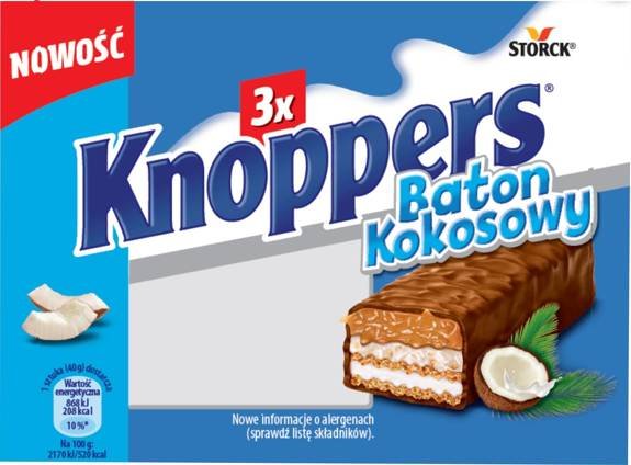 Knoppers 120g (3 x 40 g) Coconut