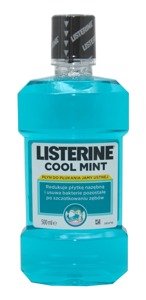 Listerine Cool Mint 500 ml. Liquid mouthwash.