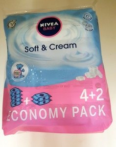 Nivea Chusteczki Baby Soft&Cream 6x63