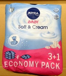 Nivea Wipes Baby Soft&Cream 4x63