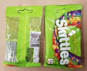 Skittles 80 bags X 38 g Wild Berry x 20 bags , Crazy Sours  x 20 bags , Dark side  x 20 bags , Fruits  x 20 bags 