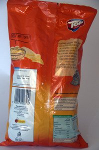 Top Wavy Chips with cheese and ham flavor 200 g