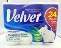 Papier toaletowy Velvet delikatnie biały z ekstraktem z aloesu 3 warstwowy 24 rolki