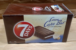 7 DAYS Cocoa Cake Bar  z nadzieniem o smaku waniliowym 32g