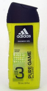 Adidas Pure Game 250 ml Shower Gel & Adidas After Sport 250 ml Shower Gel & Adidas Arena Edition 250 ml Shower Gel 