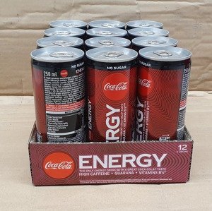 Coca Cola ENERGY No Sugar 250 ml cans SLEEK
