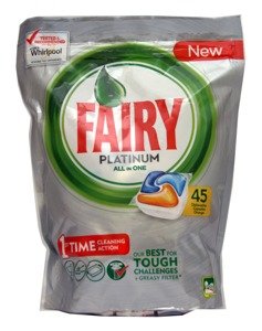 Fairy Platinum All In One 45 Dishwasher Capsules Orange 671 g