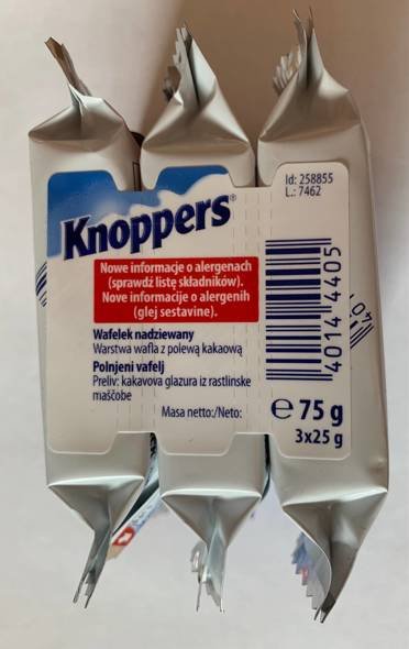 Knoppers 75g (25gx3)