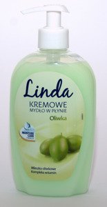 Linda Kremowe Mydło w Płynie Oliwka 500 ml