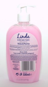 Linda Kremowe Mydło w Płynie Róża i Peonia 500 ml