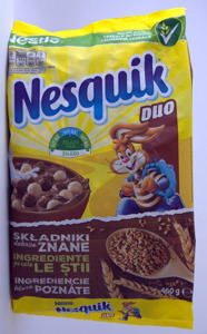Nestle Płatki Nesquik Duo 460 g 