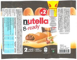 Nutella B-ready  22gx2=44 g 