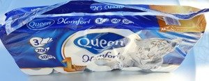 Papier toaletowy Queen Komfort soft&strong 3 warstwowy 10 rolek
