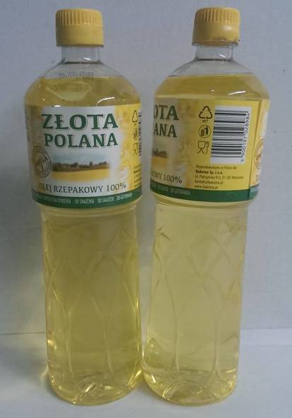 Rapeseed oil "Złota Polana"  1L