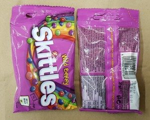 SKITTLES MIX DISPLAY  mix 38g  x 80 bags  Wild Berry x 20 bags , Crazy Sours  x 20 bags , Dark side  x 20 bags , Fruits  x 20 bags 