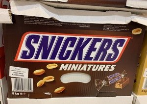 Snickers Miniatures Box 8 kg 